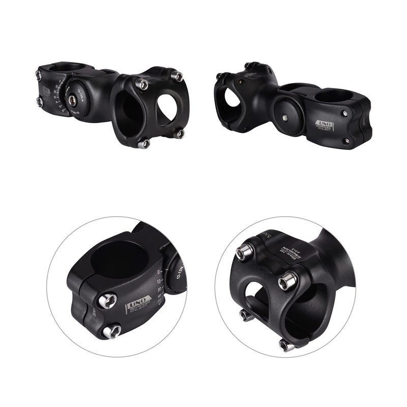 FOMTOR 31.8mm Adjustable Stem 110mm 0~60 Degree UNO 31.8mm MTB Adjustable Handlebar Stem for Most Mountain Bike Road Bike (Fit for 1.25'' Handlebar) - Image 4